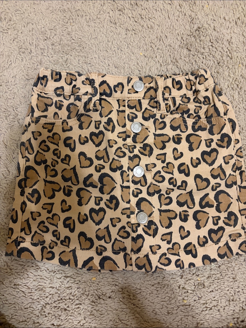 Girls Lands' End Skort Leopard Print